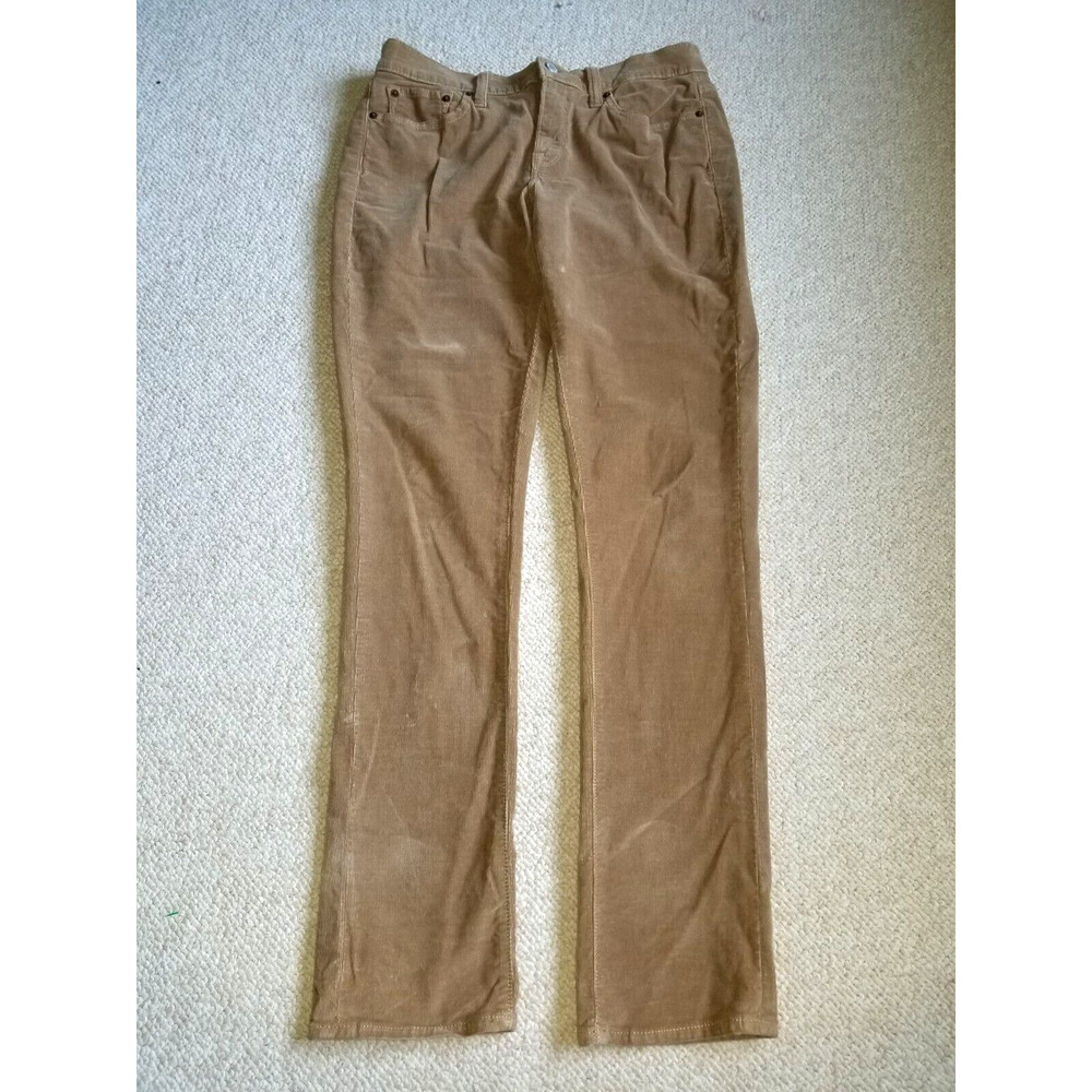 Womens Pants-LUCKY BRAND-lt brown cotton stretch corduroy "Zoe skinny"-12/31